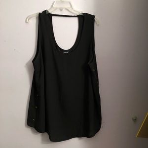 Sheer torrid black tank top